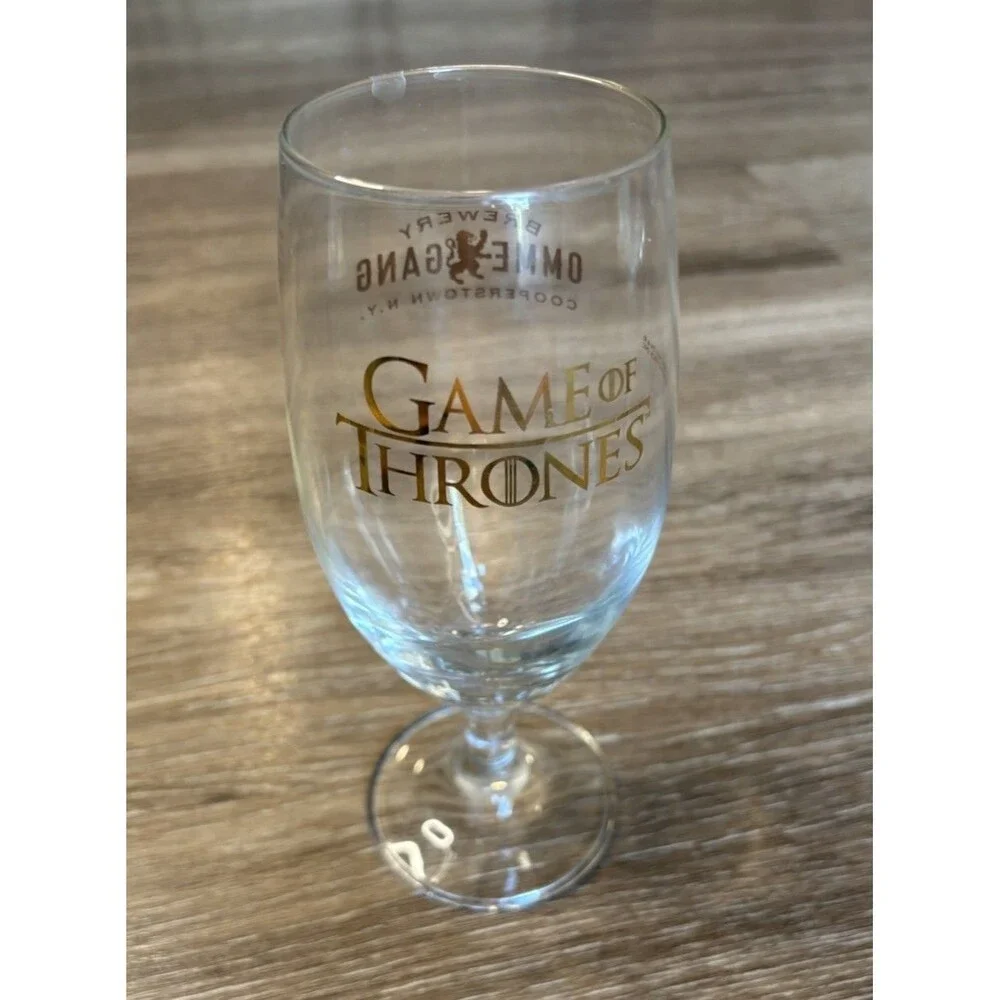 Game Of Thrones Limited Edition OMMEGANG BREWERY Beer Glass Cooperstown New York